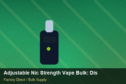 Adjustable Nic Strength Vape Bulk — Adjustable Nic Strength Vape Bulk: Distribution Channels — Last-Mile Delivery photo 1