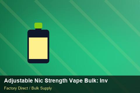 Adjustable Nic Strength Vape Bulk — Adjustable Nic Strength Vape Bulk: Inventory Management — Last-Mile Delivery photo 2