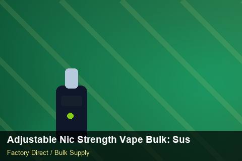 Adjustable Nic Strength Vape Bulk — Adjustable Nic Strength Vape Bulk: Sustainability — Last-Mile Delivery photo 2