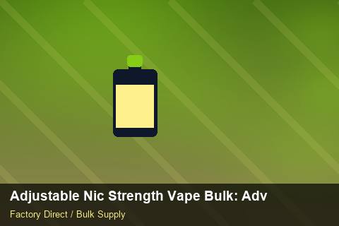 Adjustable Nic Strength Vape Bulk — Adjustable Nic Strength Vape Bulk: Advanced Sourcing — Last-Mile Delivery photo 2