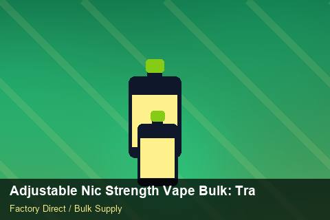 Adjustable Nic Strength Vape Bulk — Adjustable Nic Strength Vape Bulk: Trade Terms — Last-Mile Delivery photo 1