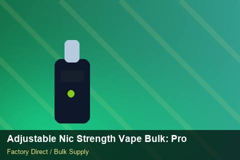 Adjustable Nic Strength Vape Bulk — Adjustable Nic Strength Vape Bulk: Product Launch Playbook — Last-Mile Delivery photo 1