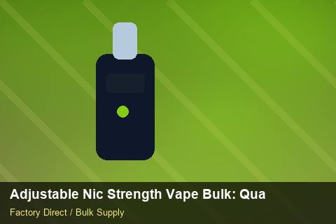 Adjustable Nic Strength Vape Bulk — Adjustable Nic Strength Vape Bulk: Quality Inspection Checklist — 3PL Integration photo 1