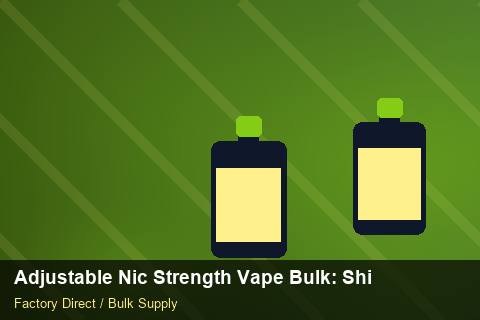 Adjustable Nic Strength Vape Bulk — Adjustable Nic Strength Vape Bulk: Shipping & Logistics — 3PL Integration photo 2