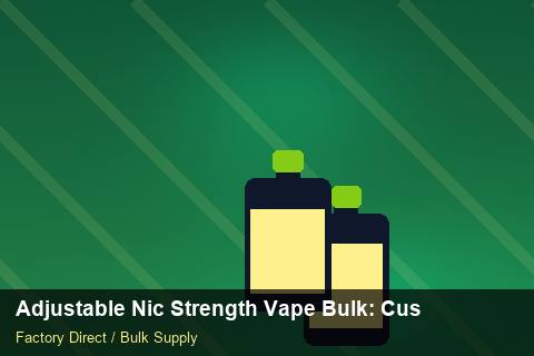 Adjustable Nic Strength Vape Bulk — Adjustable Nic Strength Vape Bulk: Customs Documentation — 3PL Integration photo 2