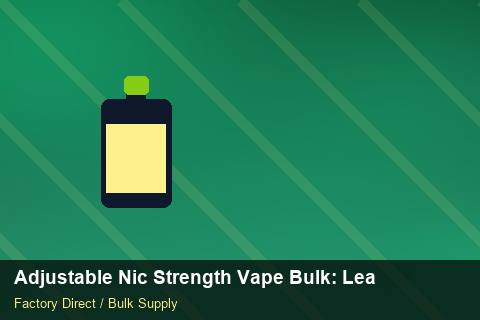 Adjustable Nic Strength Vape Bulk — Adjustable Nic Strength Vape Bulk: Lead Time & MOQ — 3PL Integration photo 1