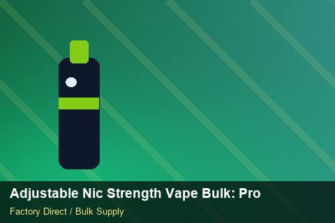 Adjustable Nic Strength Vape Bulk — Adjustable Nic Strength Vape Bulk: Procurement Strategy — 3PL Integration photo 2