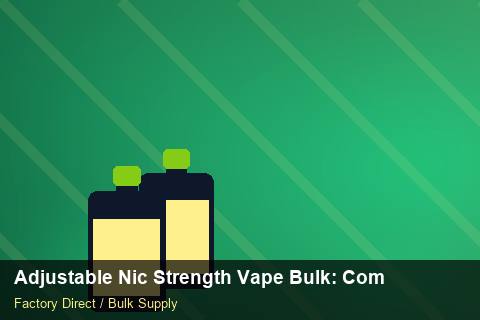 Adjustable Nic Strength Vape Bulk — Adjustable Nic Strength Vape Bulk: Compliance Standards — 3PL Integration photo 2
