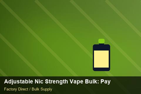 Adjustable Nic Strength Vape Bulk — Adjustable Nic Strength Vape Bulk: Payment Terms — 3PL Integration photo 1