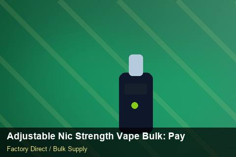 Adjustable Nic Strength Vape Bulk — Adjustable Nic Strength Vape Bulk: Payment Terms — 3PL Integration photo 2