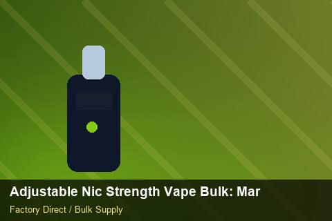 Adjustable Nic Strength Vape Bulk — Adjustable Nic Strength Vape Bulk: Market Trends 2026 — 3PL Integration photo 2