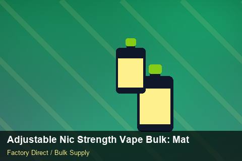 Adjustable Nic Strength Vape Bulk — Adjustable Nic Strength Vape Bulk: Material & Ingredients — 3PL Integration photo 1
