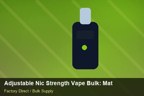 Adjustable Nic Strength Vape Bulk — Adjustable Nic Strength Vape Bulk: Material & Ingredients — 3PL Integration photo 2