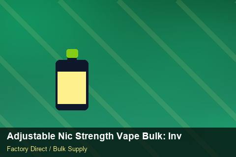 Adjustable Nic Strength Vape Bulk — Adjustable Nic Strength Vape Bulk: Inventory Management — 3PL Integration photo 2