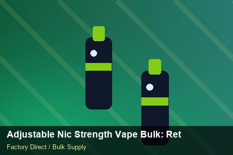 Adjustable Nic Strength Vape Bulk — Adjustable Nic Strength Vape Bulk: Returns & Warranty — 3PL Integration photo 1