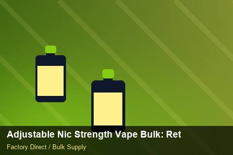 Adjustable Nic Strength Vape Bulk — Adjustable Nic Strength Vape Bulk: Returns & Warranty — 3PL Integration photo 2