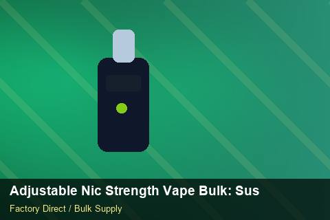 Adjustable Nic Strength Vape Bulk — Adjustable Nic Strength Vape Bulk: Sustainability — 3PL Integration photo 2