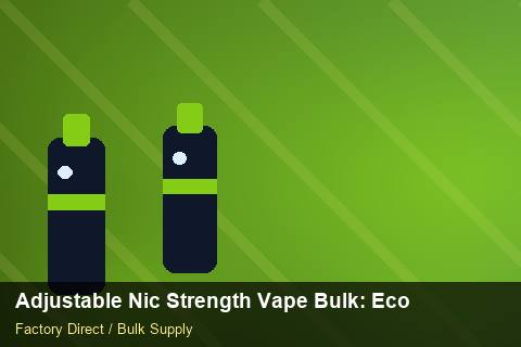Adjustable Nic Strength Vape Bulk — Adjustable Nic Strength Vape Bulk: Eco-Friendly Materials — 3PL Integration photo 2