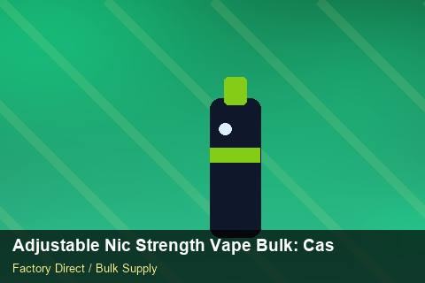 Adjustable Nic Strength Vape Bulk — Adjustable Nic Strength Vape Bulk: Case Studies — 3PL Integration photo 1