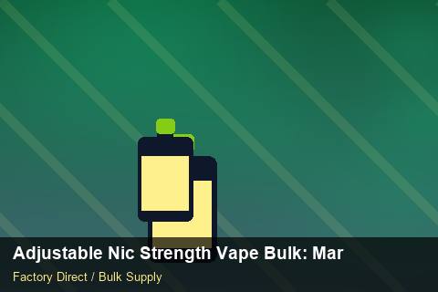 Adjustable Nic Strength Vape Bulk — Adjustable Nic Strength Vape Bulk: Margin Calculator — 3PL Integration photo 1