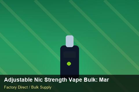 Adjustable Nic Strength Vape Bulk — Adjustable Nic Strength Vape Bulk: Market Comparison — 3PL Integration photo 1