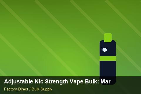 Adjustable Nic Strength Vape Bulk — Adjustable Nic Strength Vape Bulk: Market Comparison — 3PL Integration photo 2