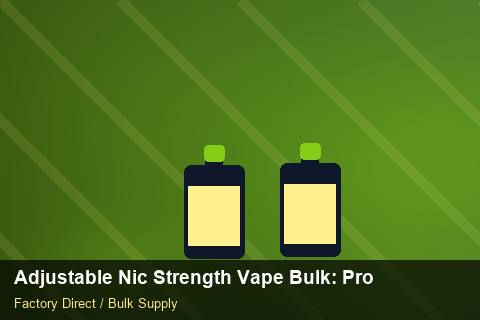 Adjustable Nic Strength Vape Bulk — Adjustable Nic Strength Vape Bulk: Procurement Checklist — 3PL Integration photo 1