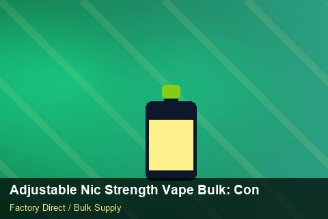Adjustable Nic Strength Vape Bulk — Adjustable Nic Strength Vape Bulk: Contract Essentials — 3PL Integration photo 2