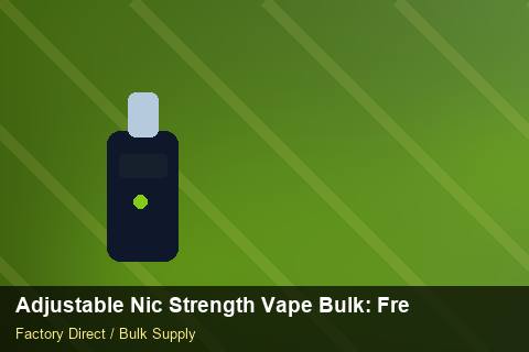 Adjustable Nic Strength Vape Bulk — Adjustable Nic Strength Vape Bulk: Freight Insurance — 3PL Integration photo 2