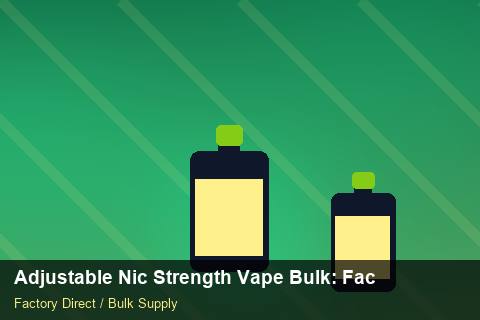 Adjustable Nic Strength Vape Bulk — Adjustable Nic Strength Vape Bulk: Factory Direct Quote — Dropship Setup photo 1