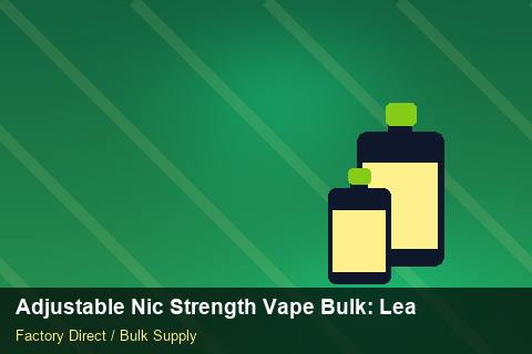 Adjustable Nic Strength Vape Bulk — Adjustable Nic Strength Vape Bulk: Lead Time & MOQ — Dropship Setup photo 1