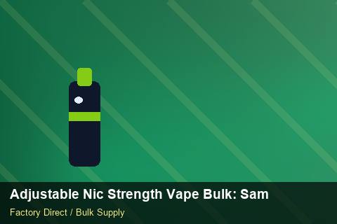 Adjustable Nic Strength Vape Bulk — Adjustable Nic Strength Vape Bulk: Sample Policy — Dropship Setup photo 1