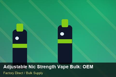 Adjustable Nic Strength Vape Bulk — Adjustable Nic Strength Vape Bulk: OEM & ODM Service — Dropship Setup photo 2