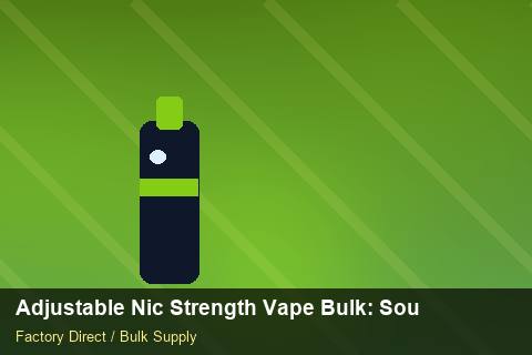 Adjustable Nic Strength Vape Bulk — Adjustable Nic Strength Vape Bulk: Sourcing Workflow — Dropship Setup photo 1
