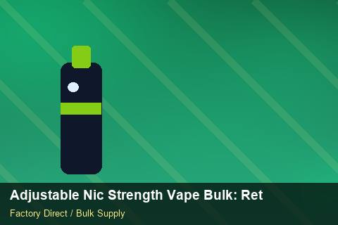 Adjustable Nic Strength Vape Bulk — Adjustable Nic Strength Vape Bulk: Returns & Warranty — Dropship Setup photo 1