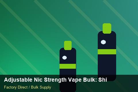 Adjustable Nic Strength Vape Bulk — Adjustable Nic Strength Vape Bulk: Shipping & Logistics — Marketplace Listing photo 1