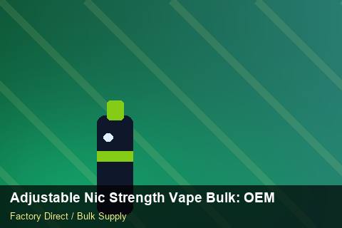 Adjustable Nic Strength Vape Bulk — Adjustable Nic Strength Vape Bulk: OEM & ODM Service — Marketplace Listing photo 2
