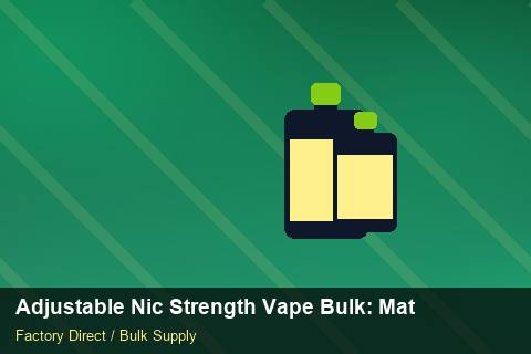 Adjustable Nic Strength Vape Bulk — Adjustable Nic Strength Vape Bulk: Material & Ingredients — Marketplace Listing photo 1