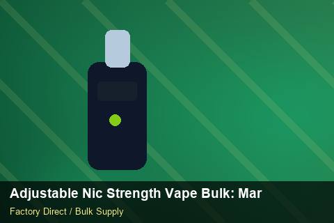 Adjustable Nic Strength Vape Bulk — Adjustable Nic Strength Vape Bulk: Market Comparison — Marketplace Listing photo 1