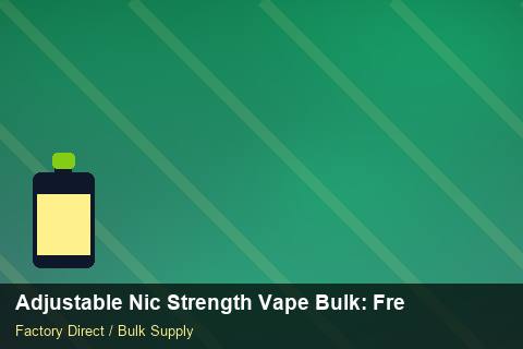 Adjustable Nic Strength Vape Bulk — Adjustable Nic Strength Vape Bulk: Freight Insurance — Marketplace Listing photo 1