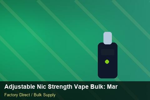 Adjustable Nic Strength Vape Bulk — Adjustable Nic Strength Vape Bulk: Market Comparison — Shopify Sync photo 1