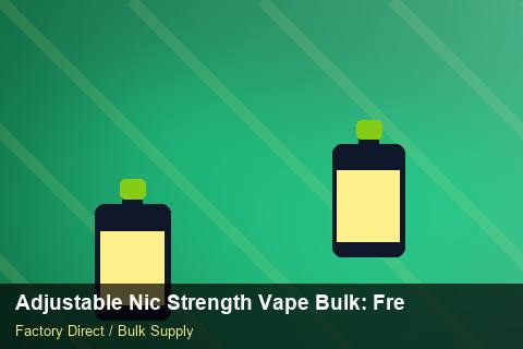 Adjustable Nic Strength Vape Bulk — Adjustable Nic Strength Vape Bulk: Freight Insurance — Shopify Sync photo 1