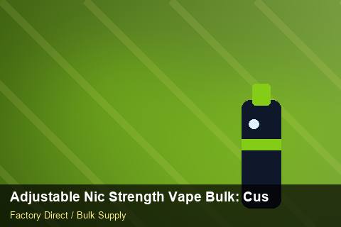 Adjustable Nic Strength Vape Bulk — Adjustable Nic Strength Vape Bulk: Customs Documentation — WooCommerce Sync photo 1