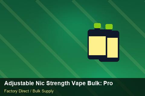 Adjustable Nic Strength Vape Bulk — Adjustable Nic Strength Vape Bulk: Production Capacity — WooCommerce Sync photo 1