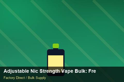 Adjustable Nic Strength Vape Bulk — Adjustable Nic Strength Vape Bulk: Freight Insurance — WooCommerce Sync photo 1