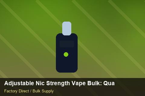 Adjustable Nic Strength Vape Bulk — Adjustable Nic Strength Vape Bulk: Quality Inspection Checklist — API Integration photo 1