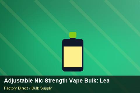 Adjustable Nic Strength Vape Bulk — Adjustable Nic Strength Vape Bulk: Lead Time & MOQ — API Integration photo 1