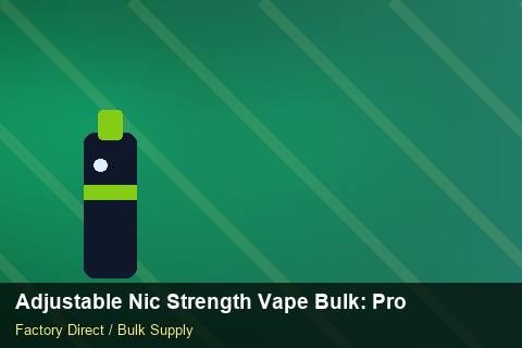 Adjustable Nic Strength Vape Bulk — Adjustable Nic Strength Vape Bulk: Procurement Strategy — API Integration photo 2