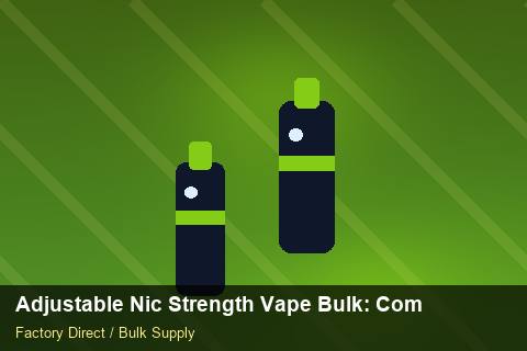 Adjustable Nic Strength Vape Bulk — Adjustable Nic Strength Vape Bulk: Compliance Standards — API Integration photo 1