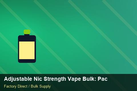 Adjustable Nic Strength Vape Bulk — Adjustable Nic Strength Vape Bulk: Packaging Standards — API Integration photo 1